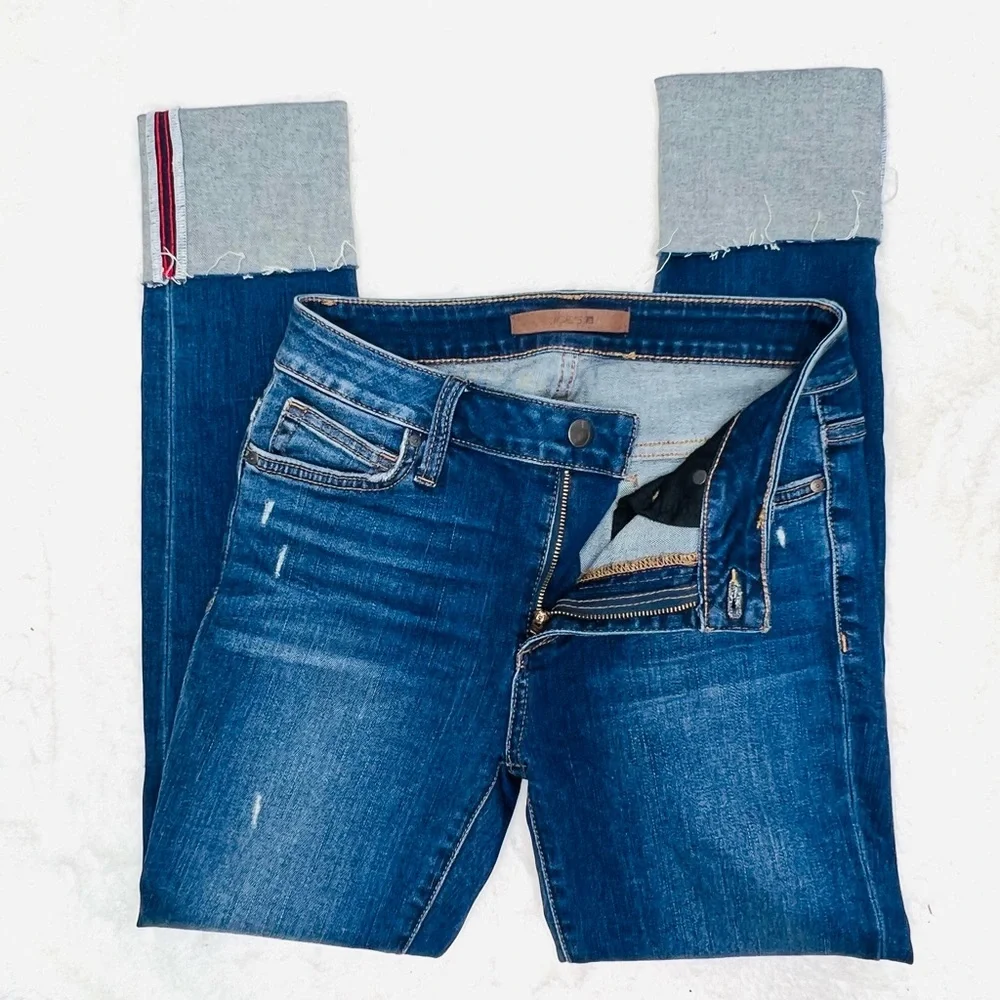 JOE’S JEANS “The Charlie” High Rise Cropped Cuff Denim Jean Size 26